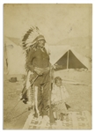 Large 5 x 7 Silver Gelatin Photo of Sioux Chief High Bear -- Circa 1890